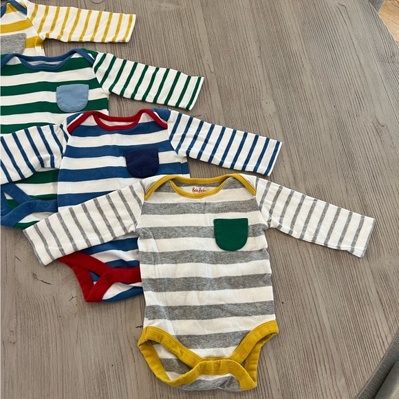 EUC Striped Long-sleeved Bodysuits - Picture 4 of 11